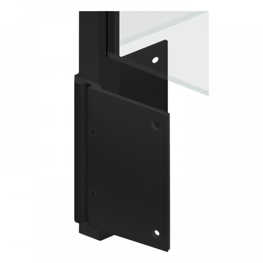 Side Mounted EaziRail 90 Deg Int Post - 1100mm - Black