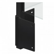 Side Mounted EaziRail 90 Deg Int Post - 1100mm - Black