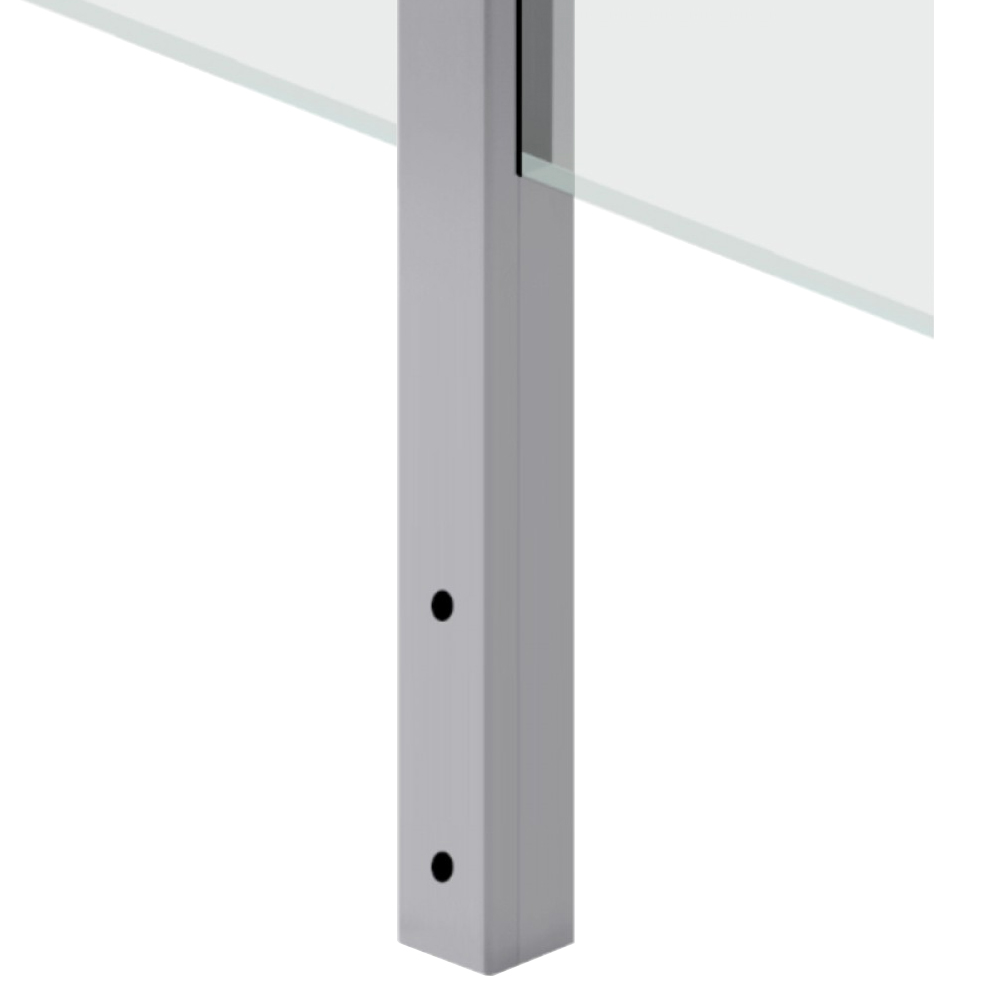 Side Mounted EaziRail Centre Post - 1100mm - Anodised