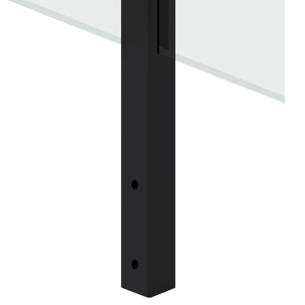 Side Mounted EaziRail Centre Post - 1100mm - Black