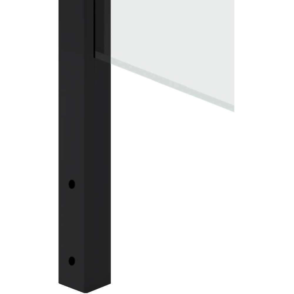 Side Mounted EaziRail End Post Right - 1100mm - Black