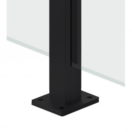 Top Mounted EaziRail Centre Post - 1100mm - Black