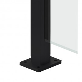 Top Mounted EaziRail End Post - 1100mm - Black