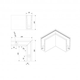 On Level 6020 90 Degree Corner - Internal / External