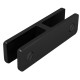 180 Degree Glass To Glass Panel Support 10-12.76mm - Black