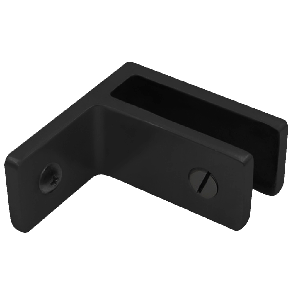 Wall To Glass SS Panel Support 20-21.5mm - Black