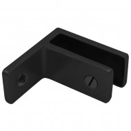 Wall To Glass SS Panel Support 20-21.5mm - Black