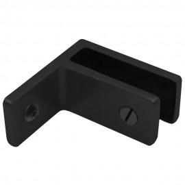 Wall To Glass SS Panel Support 16.76-19mm - Black