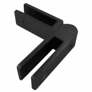 Adjustable Glass To Glass Panel Support 20-21.52mm - Black