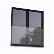 SkyForce Top Mount 1100mm High 16.76-21.52mm Glass-Ant. Grey