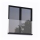 SkyForce Side Mount 1100mm High 16.76-21.52mm Glass - White