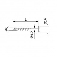 60mm SkyForce Anchoring Bolt For Wooden Frames