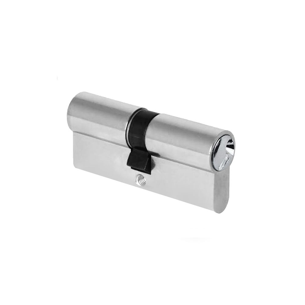 Door Rail Europrofile Cylinder - Key Alike - Polished Chrome