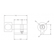Dynamik Thumb Turn Cylinder - Door Opening Out