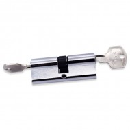 Standard Europrofile Cylinder - Key Alike - Polished Chrome