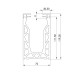 POSIglaze 3 Mtr Surface Mount Kit For12mm Glass, Black
