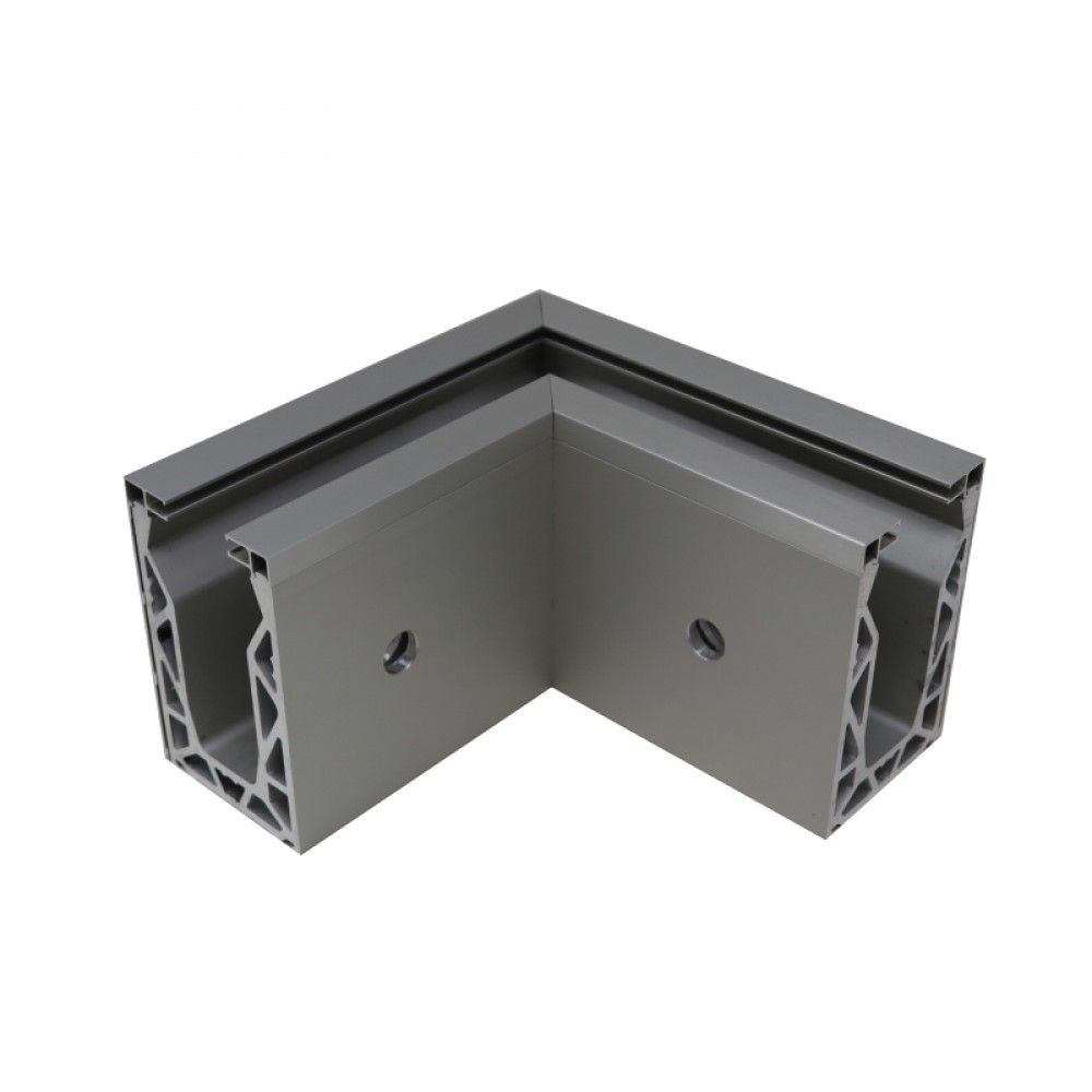POSIglaze Side Mounted 90 Degree Int Corner - SS Effect