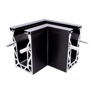 POSIglaze Base Fix 90 Degree Corner Brushed Black