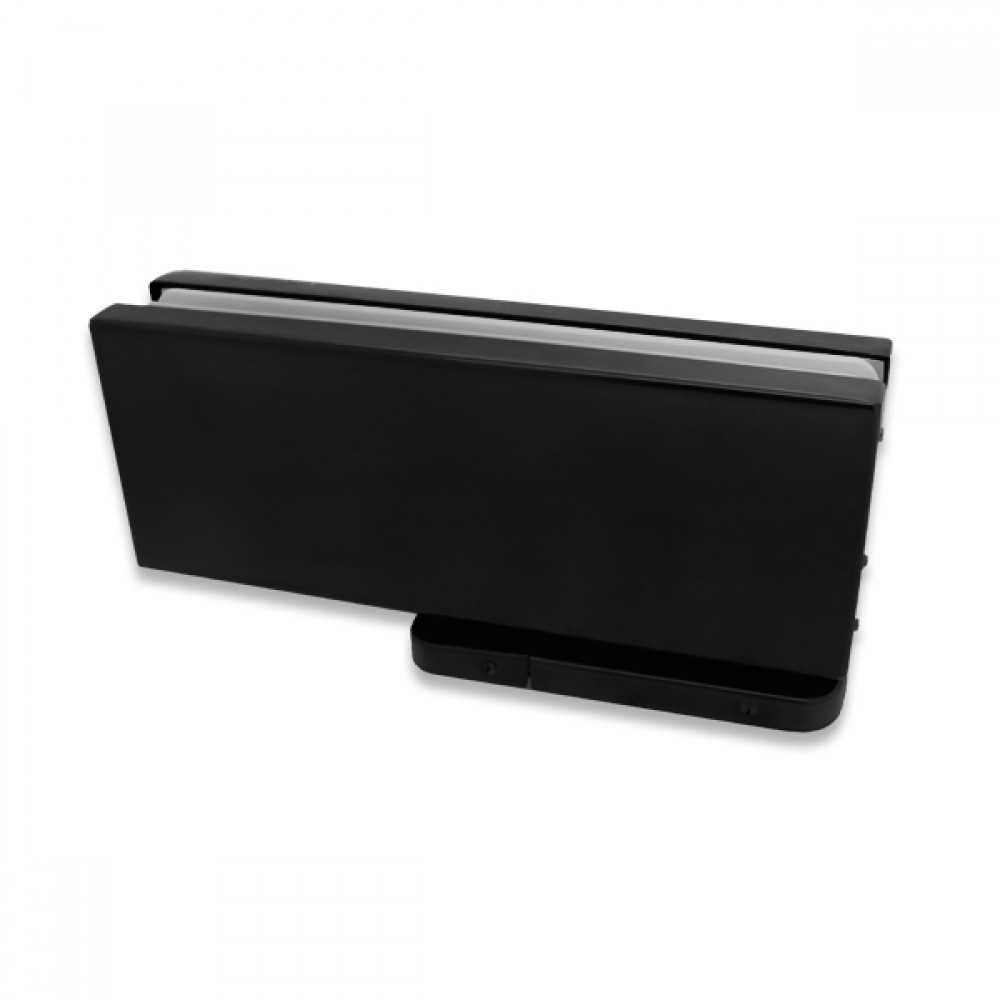 Bottom Hydraulic Patch Fitting For 8-12mm Thick Matte Black