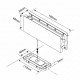Bottom Hydraulic Patch Fitting For 8-12mm Thick Matte Black