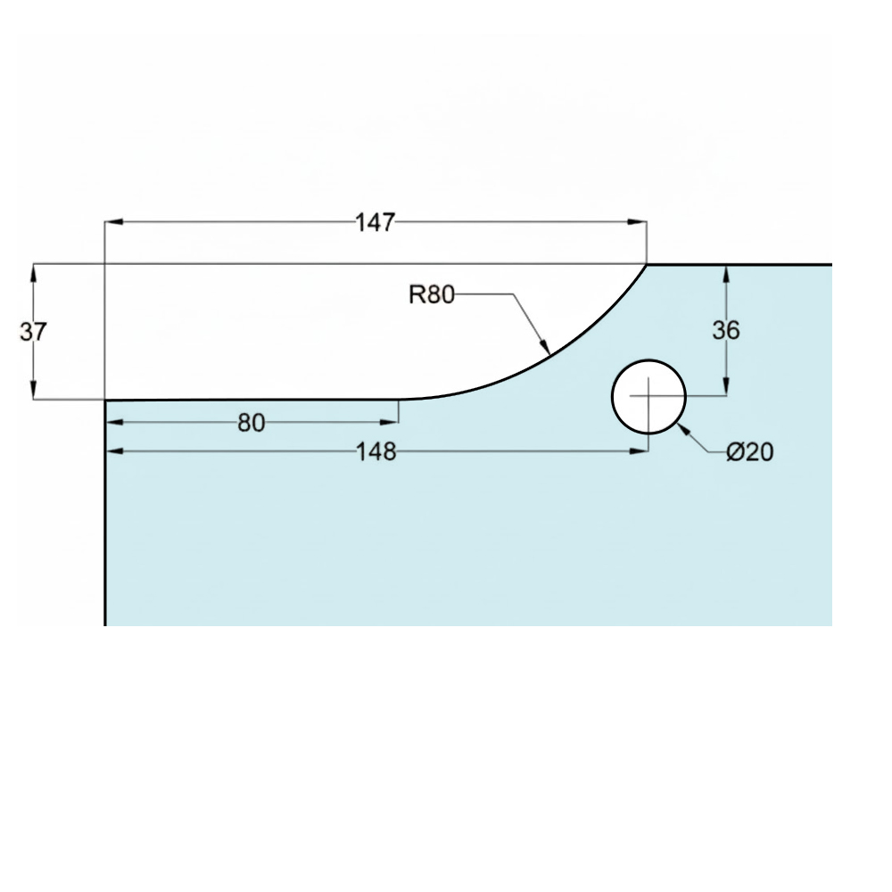 Hydraulic Bottom Patch Door Kit Incl. Top Patch & Pivot - SS