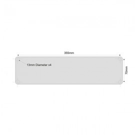 Letter Plate for Frameless Glass Door - 10-12mm