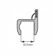 Door Ledge Profile - 12mm Glass - RAL7021 - 2 Metre