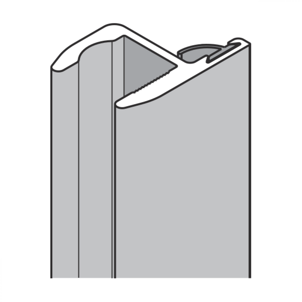 Door Ledge Profile - 12mm Glass - RAL7021 - 2 Metre
