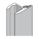 Door Ledge Profile - 12mm Glass - RAL7021 - 2 Metre