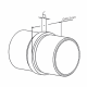 Handrail Straight Connector for Tube - 48.3mm - 2.0mm - 316S