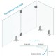 Glass To Wall Latch Bracket - Black