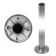 972mm 90 Degree Balustrade Post Inc. Clamps For 10mm Glass