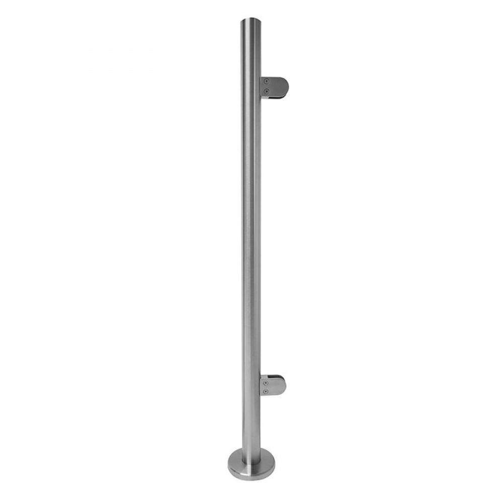 972mm End Type Balustrade Post Inc. Clamps For 10mm Glass
