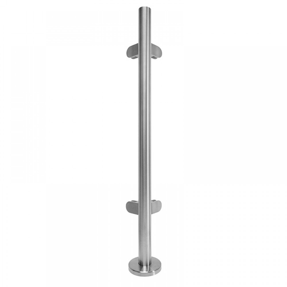 972mm 90 Degree Balustrade Post Inc. Clamps For 10mm Glass