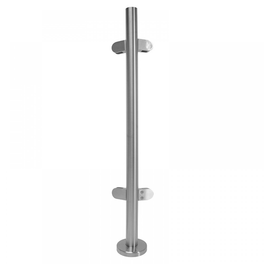1100mm 135 Degree Balustrade Post Inc. Clamps For 10mm Glass