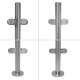 1100mm 135 Degree Balustrade Post Inc. Clamps For 10mm Glass