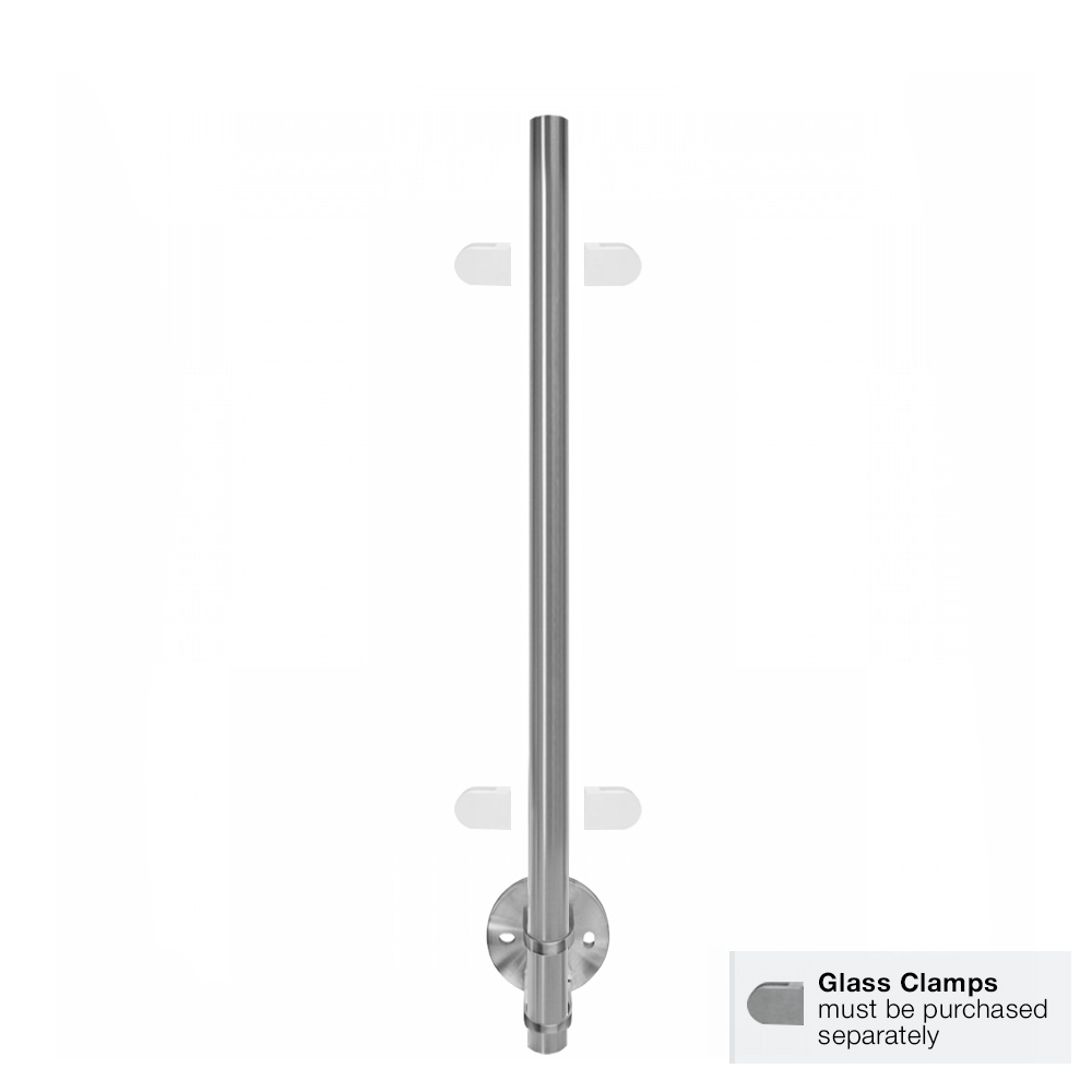 Side Mount Centre Post - 900-1300mm - Flat Cap