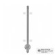 Side Mount Centre Post - 900-1300mm - Flat Cap