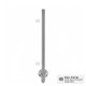 Side Mount End Post - 900-1300mm - Flat Cap