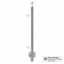 Side Mount End Post - 900-1300mm - Hand Rail