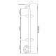 Side Mount Centre Post - 900-1300mm - Sloped Hand Rail
