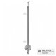 Side Mount End Post - 900-1300mm - Sloped Hand Rail