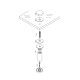 Brushed Stainless Steel Effect Standoff 102 x 30mm Dia