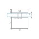 Brushed Stainless Steel Effect Standoff 102 x 30mm Dia
