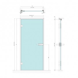 Z Type Door Frame - Anodised