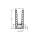 On Level 6020 Surface Mounted Kit - 12mm Glass - Anod Alum