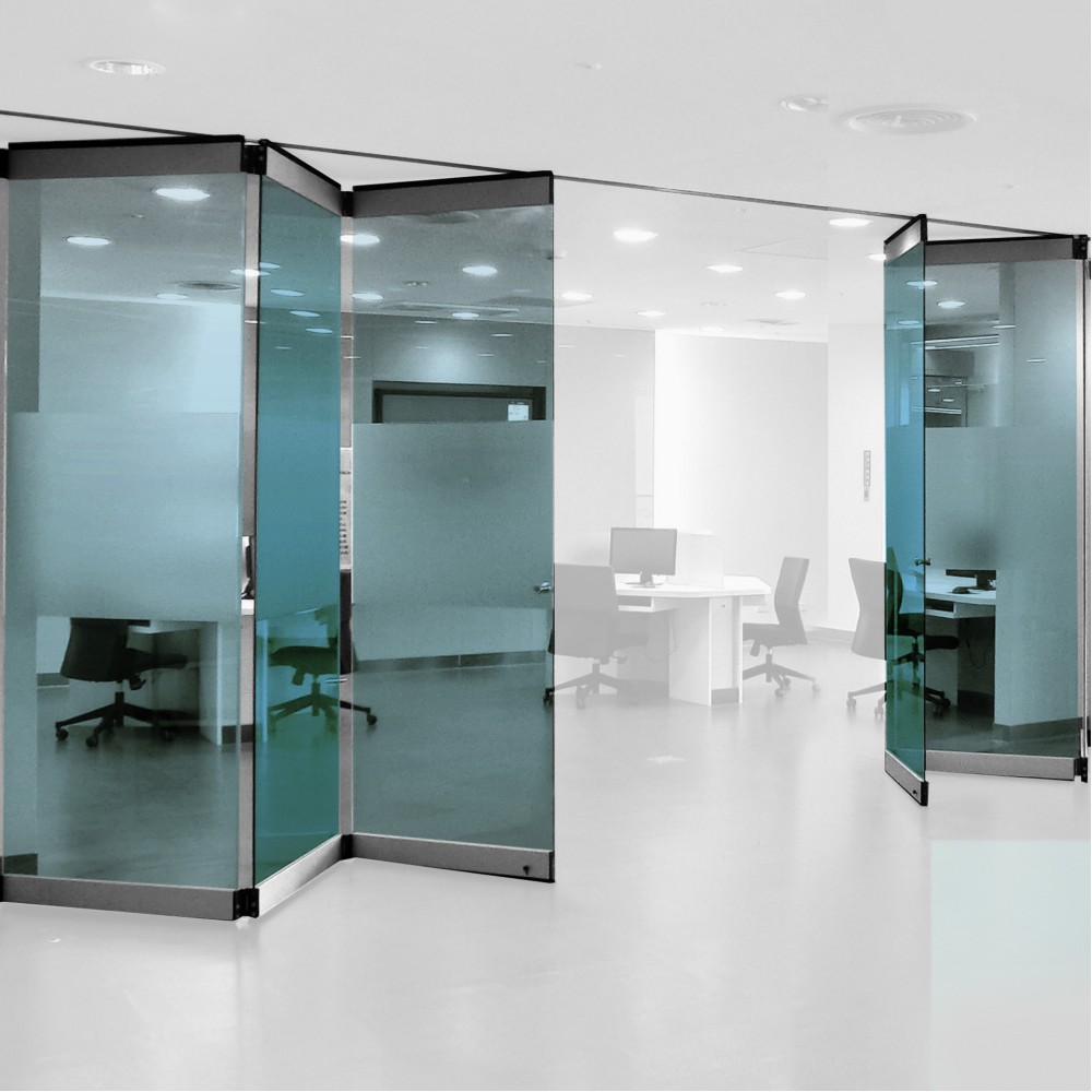 Bi-Fold Glass Wall - Center Hung Type