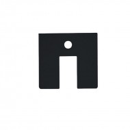 36 x 38mm Top Track End Cap - Black