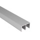 Alum. Sliding Track - Top - Non Flocked - 6-8mm Thick Glass
