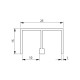 Alum. Sliding Track - Top - Non Flocked - 6-8mm Thick Glass